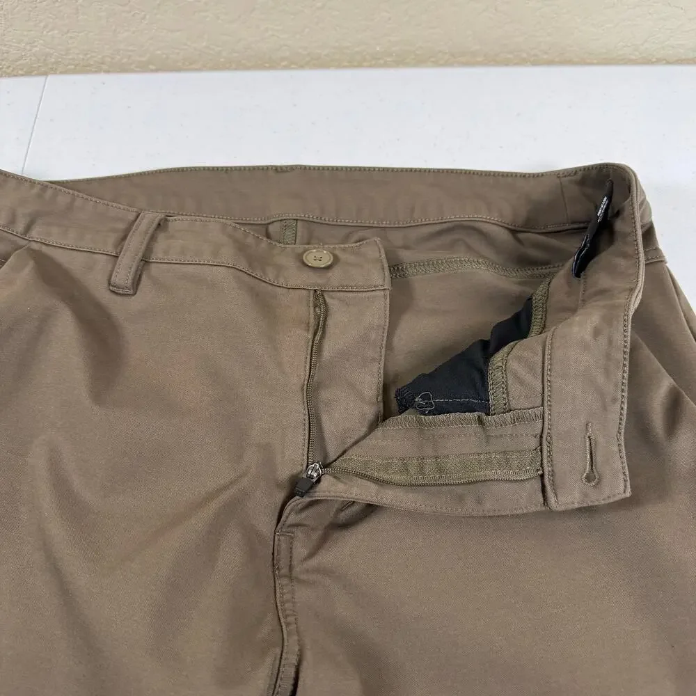 BYLT Pants Mens 36 (act 34x29)  Everyday 2.0 Premium Basics Stretch Work Brown